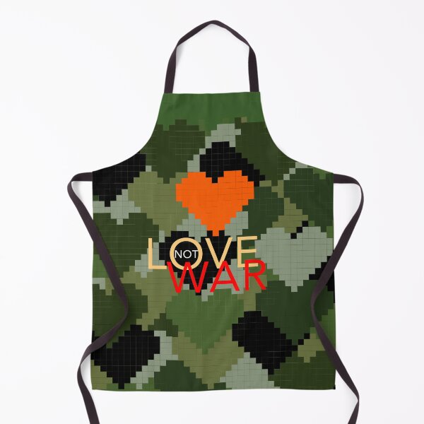 Item preview, Love Not War Camo Green Heart designed and sold by mcgee56.