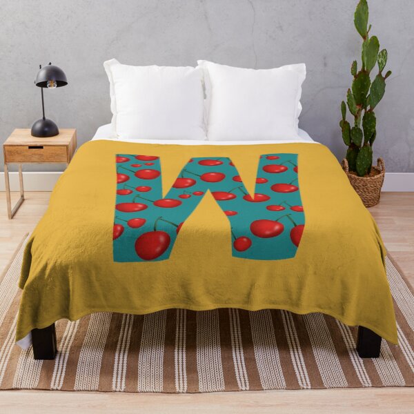 Item preview, Red Cherries Initial Monogram Letter W - Fruit designed and sold by Karen Ekdahl.