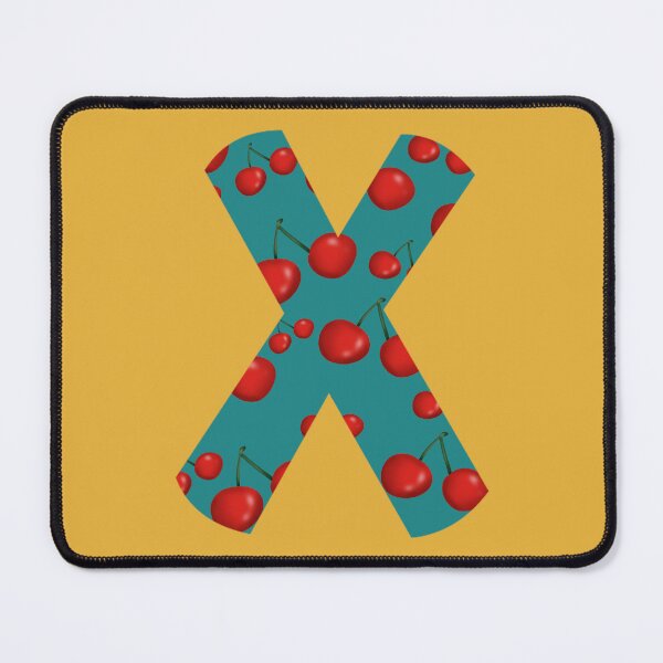Item preview, Red Cherries Initial Monogram Letter X - Fruit designed and sold by Karen Ekdahl.