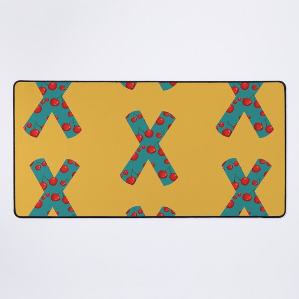 Item preview, Red Cherries Initial Monogram Letter X - Fruit designed and sold by Karen Ekdahl.