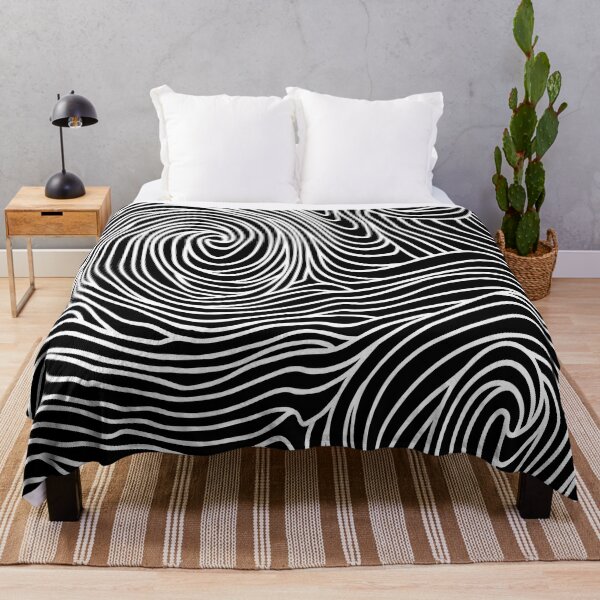 Item preview, Black and White Abstract Waves designed and sold by contegaga.