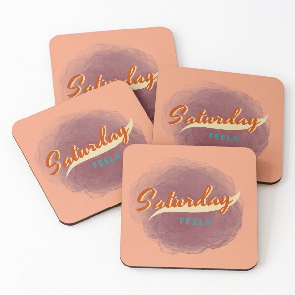 Item preview, Saturday Feels Weekend print design designed and sold by gabbygeorgechen.