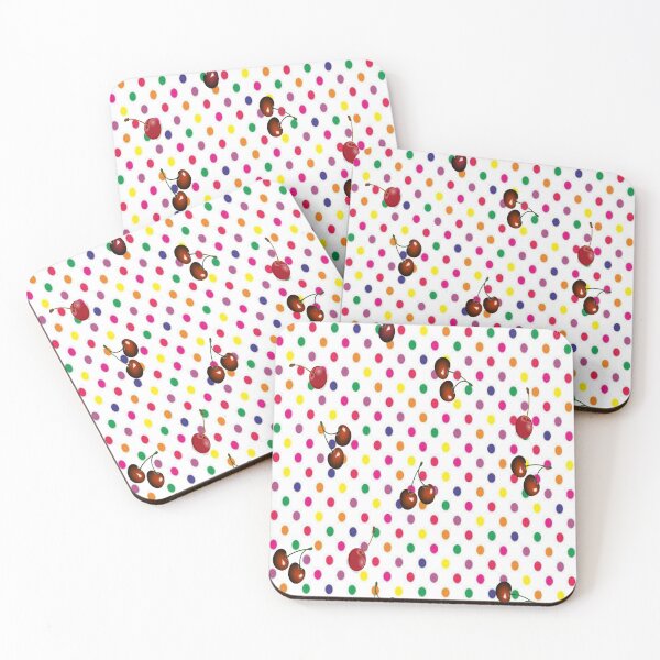 Item preview, Polka Dots and Cherries, bold colorful abstract playful design inspired by nature designed and sold by Adri Barnard.