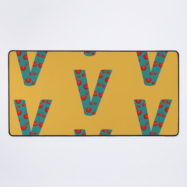 Item preview, Red Cherries Initial Monogram Letter V - Fruit designed and sold by Karen Ekdahl.