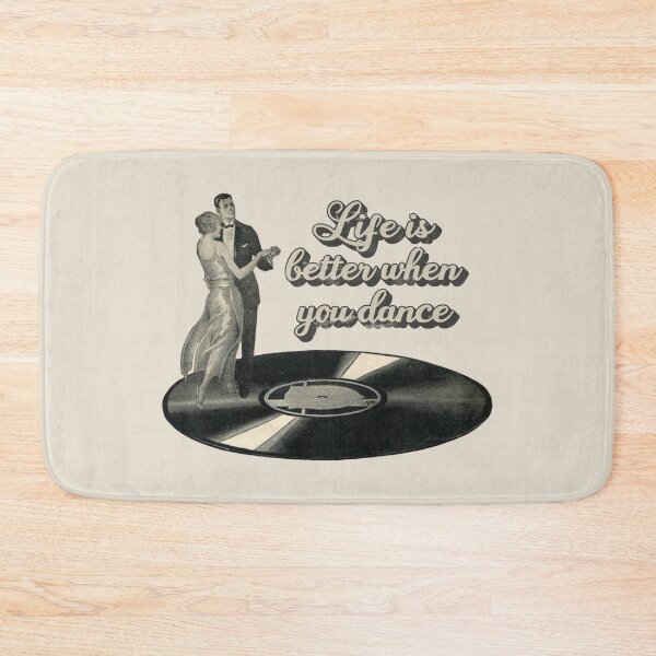 Item preview, Life Is Better When You Dance, Vintage 20's Dancing Couple On A Vinyl Record designed and sold by TrulyEpoque.