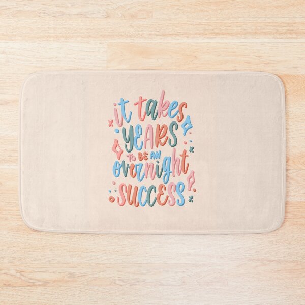 Item preview, It takes years to be an overnight success - Hand Lettered Quote - Boho designed and sold by TheBubblyType.