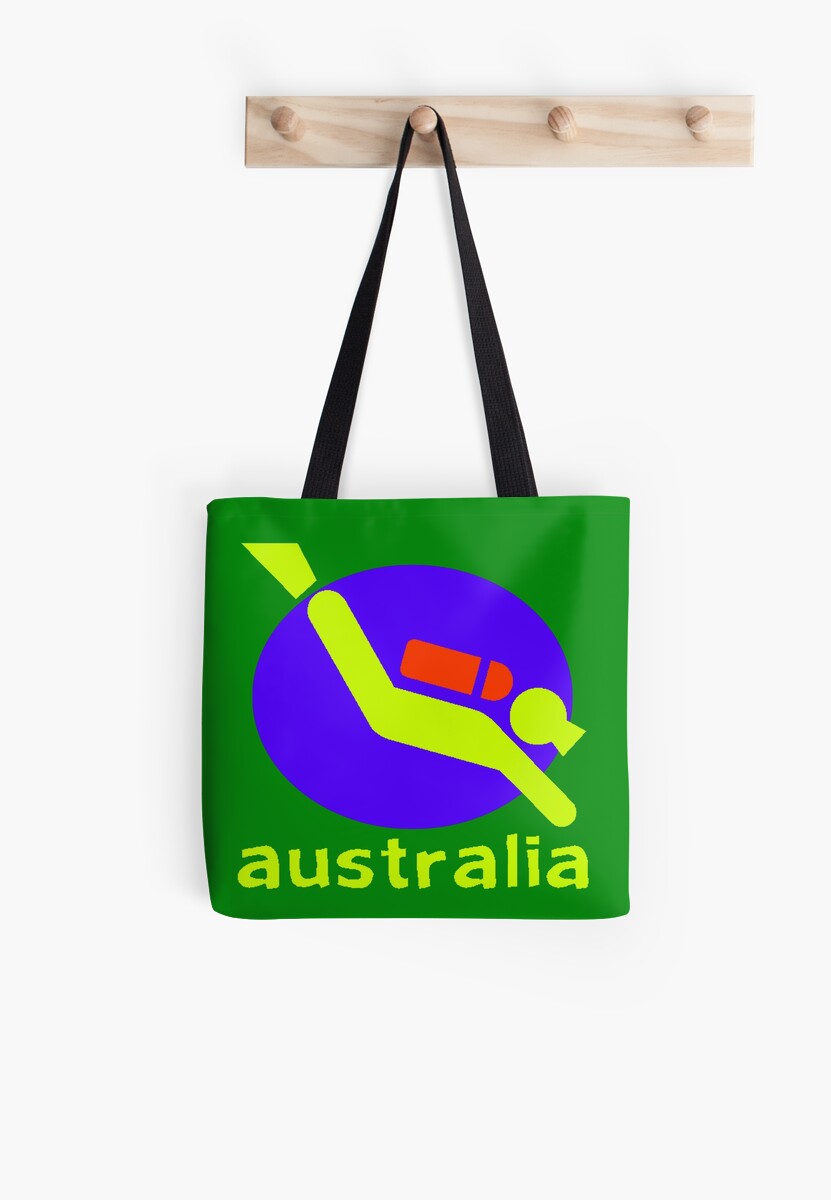"AUSTRALIASCUBA DIVING" Tote Bags by IMPACTEES Redbubble