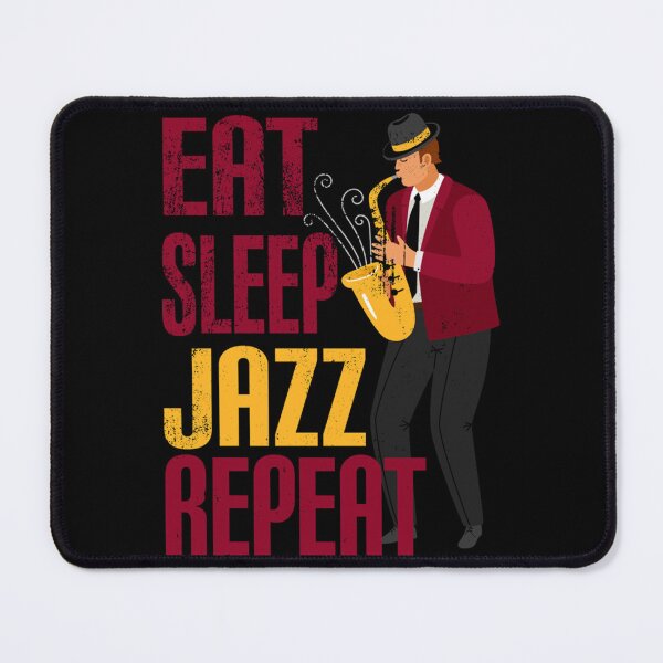 Item preview, Eat Sleep Jazz Repeat Funny Gift For Saxophone Lovers Tank Top designed and sold by rikazr6sr1.