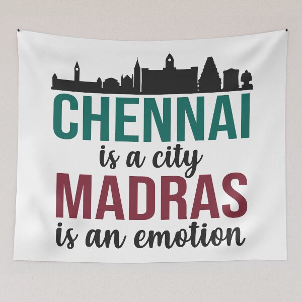 Item preview, Chennai is a city, Madras is an emotion Tamil  designed and sold by alltheprints.