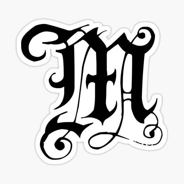 Item preview, ORNAMENTAL MEDIEVAL GOTHIC LETTER M designed and sold by Gothic-letters.