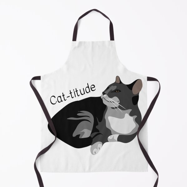 Item preview, Cat-titude- black and white cat designed and sold by priyankajustine.