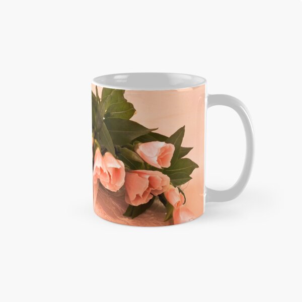 Item preview, Peach Godetia's And Lace  designed and sold by Sandra Foster.