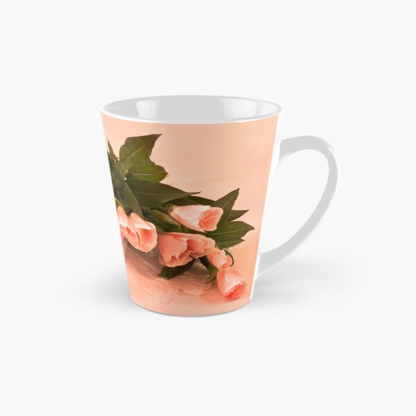 Item preview, Peach Godetia's And Lace  designed and sold by Sandra Foster.