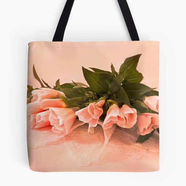 Item preview, Peach Godetia's And Lace  designed and sold by Sandra Foster.