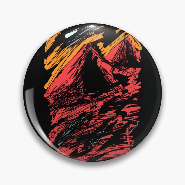 Artikelvorschau, rotes Bergdesign entworfen und verkauft von Akashdigiart.