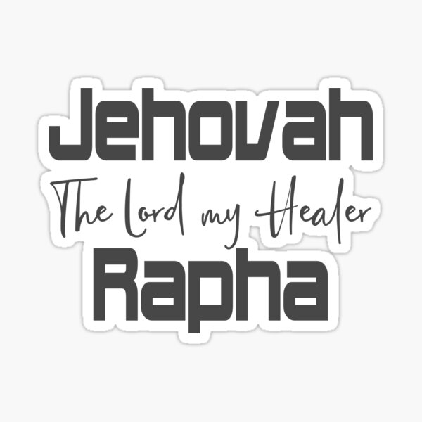 Item preview, Christian Design - Jehovah Rapha, The Lord my Healer designed and sold by simplydesignart.