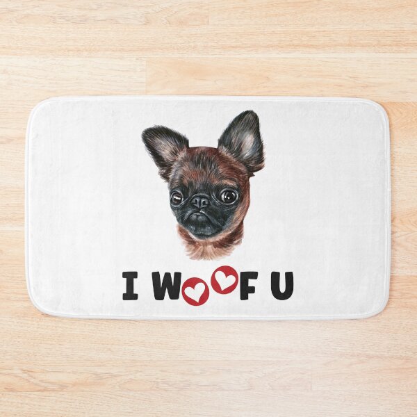 Item preview, Brussels Griffon Dog I Woof You designed and sold by Blok45.