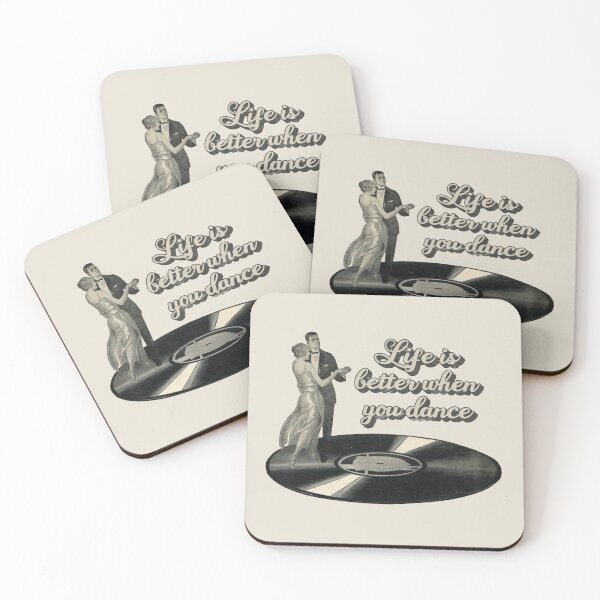 Item preview, Life Is Better When You Dance, Vintage 20's Dancing Couple On A Vinyl Record designed and sold by TrulyEpoque.