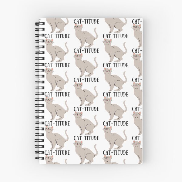 Item preview, Cat-titude-  grey cat designed and sold by priyankajustine.