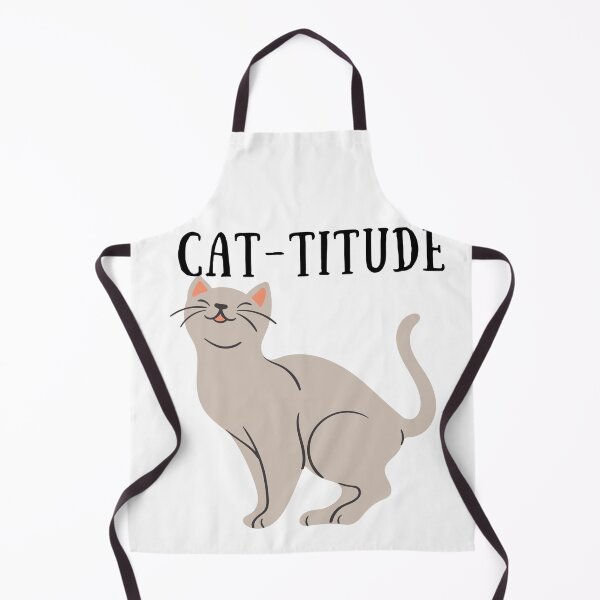 Item preview, Cat-titude- grey cat designed and sold by priyankajustine.