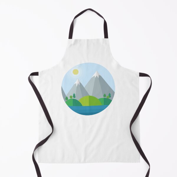 Item preview, Lake, hill and mountain landscape illustration designed and sold by LucyWDesign123.