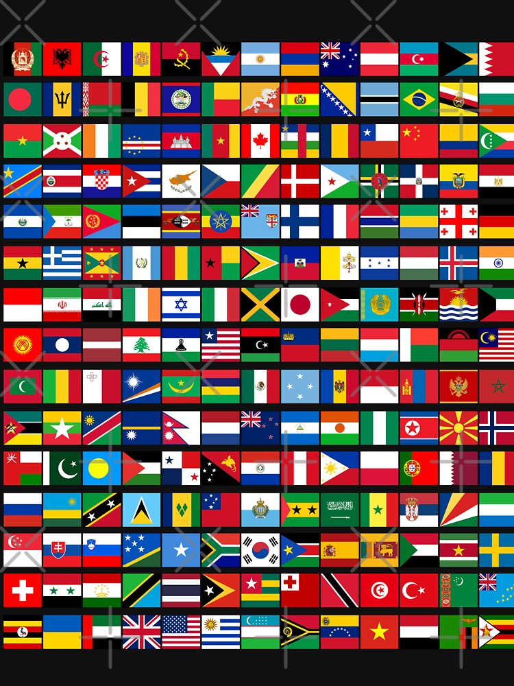 195 flags of the world