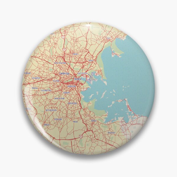 Item preview, Boston City Map Print, Boston City Map Poster, Boston City Map Wall Art, Boston City Map, Boston Fitted Mask, Boston Mask, Boston Leggings, Map of Boston City, Boston City Map Art designed and sold by randomorder.