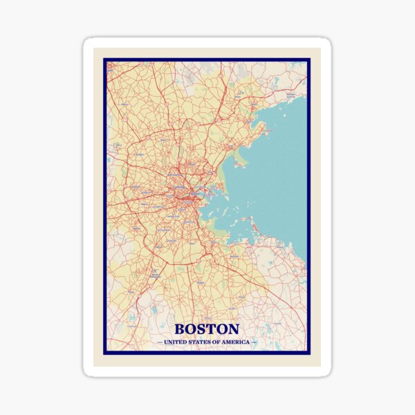 &ldquo;Boston City Map Print, Boston City Map Poster, Boston City Map Wall