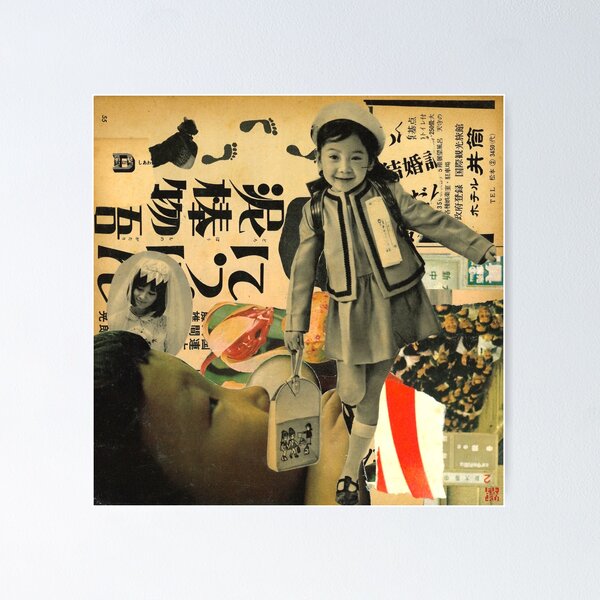 Item preview, Vintage Japanese Off To School Collage designed and sold by FuRanKuStudio.