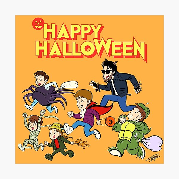 Item preview, A Monster Squad Halloween designed and sold by ibtrav.