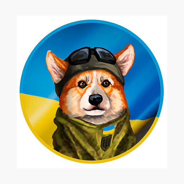 Item preview, I STAND WITH UKRAINE - UKRAINE Classic T-Shirt,  Corgi Love, Corgi Defender, Support Ukraine designed and sold by ukrainiancorgi.