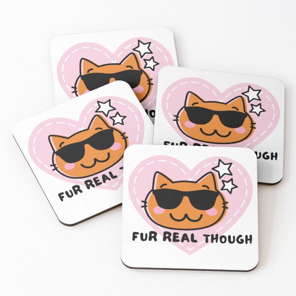 Item preview, Fur Real Though- cool cute cat with glasses designed and sold by priyankajustine.