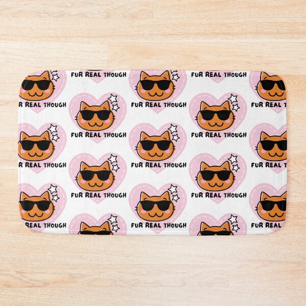 Item preview, Fur Real Though- cool cute cat with glasses designed and sold by priyankajustine.
