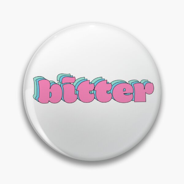 Item preview, bitter, pink bubble text designed and sold by MismatchMedley.