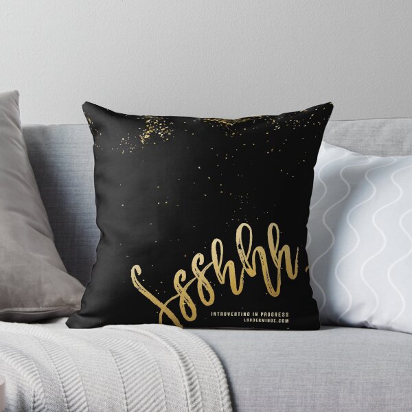 Shhhhh, Introverting in Progress Throw Pillow