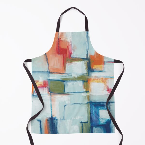 Item preview, Abstract Art with Blue Crayon Markings designed and sold by LanrivArtStudio.