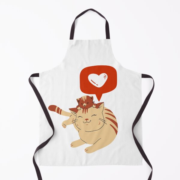 Item preview, Mother and baby brown cat with love icon designed and sold by priyankajustine.