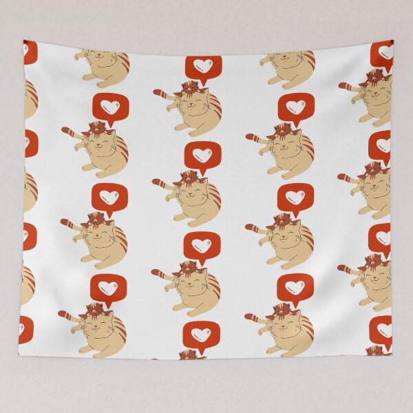 Item preview, Mother and baby brown cat with love icon designed and sold by priyankajustine.
