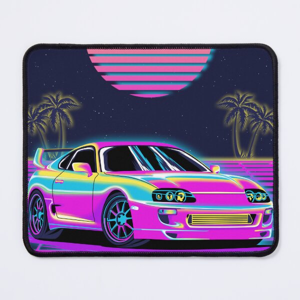Item preview, Vaporwave Car Supra Mk4 designed and sold by Ryzdesain.