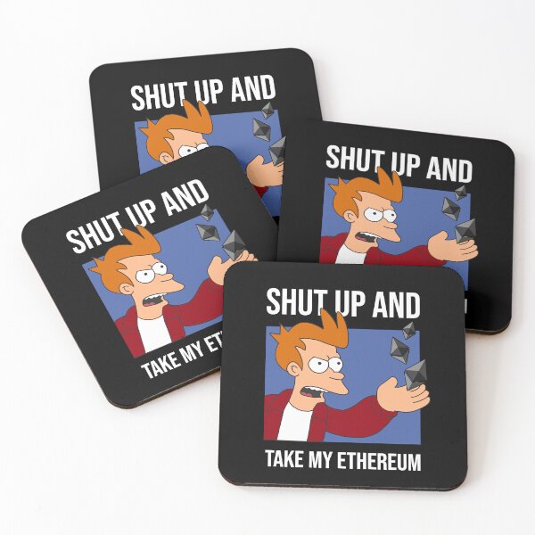 Item preview, Funny Crypto Meme Ethereum Shut up and take my Ethereum designed and sold by Annisa Yuwanda.
