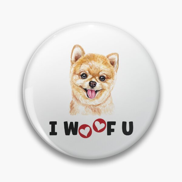 Item preview, Pomeranian Pom Dog I Woof You designed and sold by Blok45.
