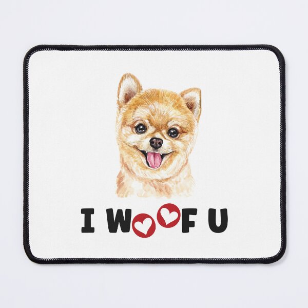 Item preview, Pomeranian Pom Dog I Woof You designed and sold by Blok45.