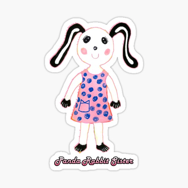 Pandarabbitsister Sticker