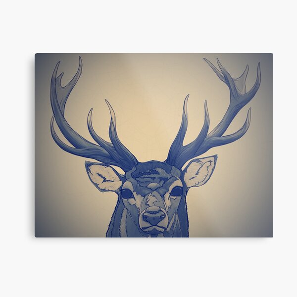 Head on Metal Print