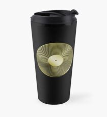 Taza de viaje Disco de vinilo LP - Metálico - Oro