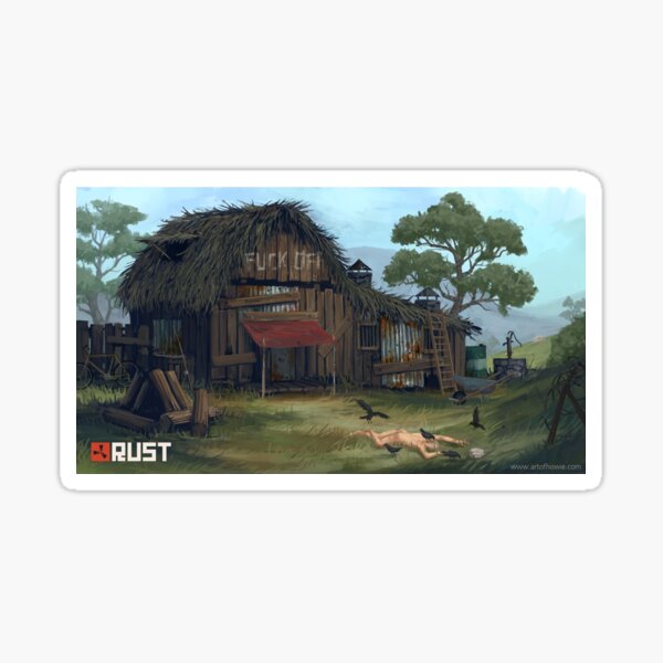 Rust House Sticker For Sale By Ricemann Redbubble