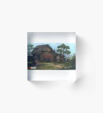 Rust House Acrylic Block