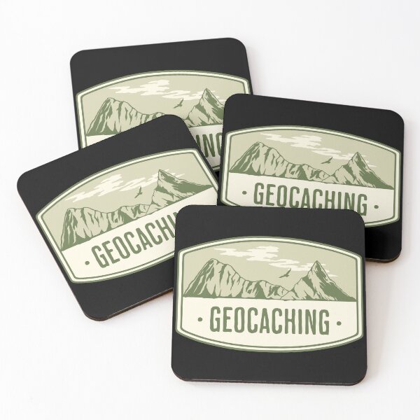 Item preview, Geocaching - retro mountain design designed and sold by SwnCreations.