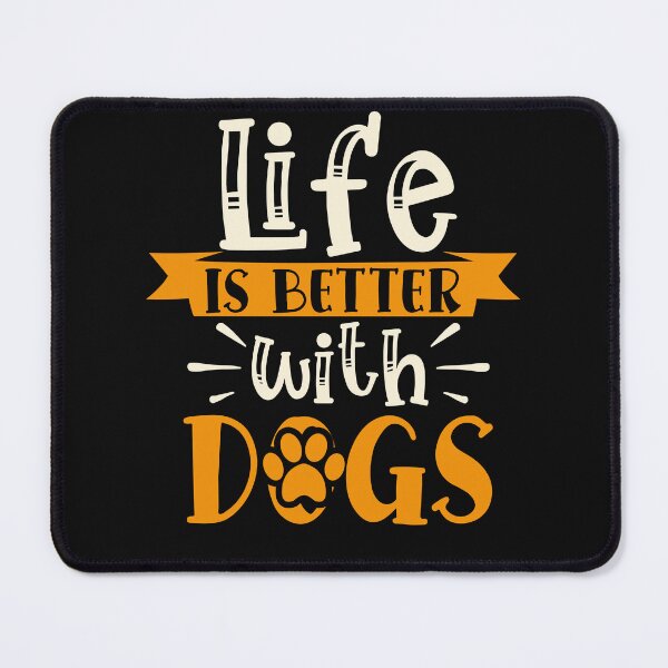 Item preview, life is better with dogs, gift with dog designed and sold by lapolonaise.
