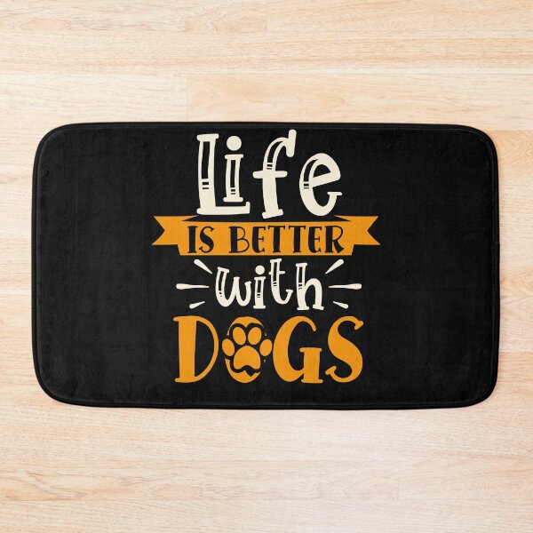 Item preview, life is better with dogs, gift with dog designed and sold by lapolonaise.